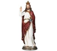Joseph's Studio by Roman, Renaissance Collection, 14.25" H Christ The King Figure, Home Décor, Devout Gift, Prayerful Inspiration (4x4x13)