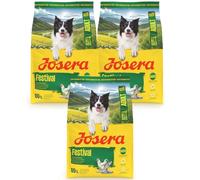 Josera Adult Festival complete dog food | For fussy dogs | Feed dry or wet for delicious gravy | Chicken & Salmon | All breed sizes | 3x3kg bags