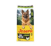 Josera High Protein Adult Chicken complete dog food | Lots of meat | For active working and sporting dogs | Gluten-free | Salmon Oil Omega 3 | 12.5kg