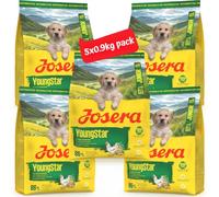 Josera Junior YoungStar complete puppy food | Grainfree | All breed sizes | Lots of meat | Optimal digestibility | Salmon Oil Omega 3 | 4.5kg