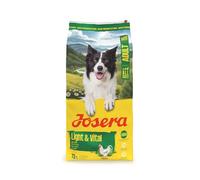 Josera Light & Vital complete dry dog food | Weight control | Lower fat | High fibre Cardiac support | Skeletal development | 12.5kg