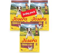 Josera Mini Adult Chicken & Rice | Complete dry food for toy & small breeds | Gluten free | Lots of meat | Skin & Coat | Helps reduce tartar | 3x3kg