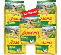 Josera Senior Balance complete dry dog food | For older or less active dogs | Lower protein | Reduced fat | Gluten-free | Cardiac & Joint support | 5x0.9kg