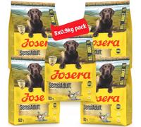 Josera SensiAdult complete dog food | For active dogs | Medium & large breeds | Immune Plus | Digestion support | Joint support | Herbs & fruits | 5x0.9kg