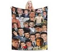 Josh Flannel Blanket Hut-Cherson Throw Blanket Super Soft And Comfortable Suitable For Sofa, Bed, Office, Unisex Travel Home Decoration Comfortable Blankets Beach Blanket Gift