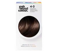 Josh Wood Colour - Ammonia-Free Hair Dye - Permanent Hair Colour with 100% Grey Coverage - Vegan Friendly, Natural-Looking Results, Shiny & Hydrated Hair | 4.0 (Darkest Brown)