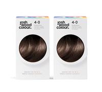 Josh Wood Colour - Ammonia-Free Hair Dye Pack of 2 - Permanent Hair Colour with 100% Grey Coverage - Vegan Friendly, Natural-Looking Results, Shiny & Hydrated Hair | 4.0 (Darkest Brown)