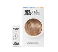 Josh Wood Colour Miracle Kit - Permanent Colour 7.5 and Miracle Shot,62% LESS BREAKAGE, 2.7 TIMES STRONGER HAIR, 38% LESS COLOUR FADE, Covers 100% of grey, Ammonia free