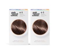 Josh Wood Colour Permanent Colour 6.5 (Lighter Brown) Celebrity-approved, ammonia-free, Leaves hair super shiny and hydrated with 100% grey hair coverage, Natural-looking, and Vegan - Pack of 2