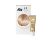 Josh Wood Permanent Colour 8.0 and Champagne Shade Shot 6.5 to 9 Bundle- Striking Permanent Colour with Shine Complex, 100% Grey Coverage, Ammonia Free, Kind to Hair Ingredients