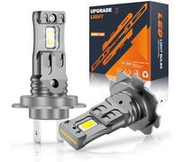 JOSHF H7 Headlight Bulb, Anti-Error CSP 80W 18000LM 500% LM 6500K White Headlight for Cars and Motorcycles, 2023 Improved Halogen Bulb Replacement-1:1 Mini H7, DC12V, 2 Bulbs