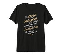 Joshua 1:9 Bible Verse Be Strong and Courageous Scripture Premium T-Shirt
