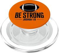 Joshua 1:9-Strong & Courageous Football Themed PopSockets PopGrip for MagSafe