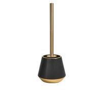 Joshua Gold Matt Toilet Brush/Shiny Gold Handle