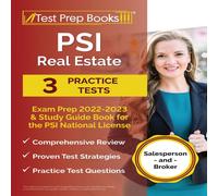 Joshua Rueda PSI Real Estate Exam Prep 2022 - 2023: 3 Practice Tests & Study Joshua Rueda Multicolor