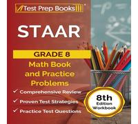 Joshua Rueda STAAR Grade 8 Math Book & Practice Problems [8th Edition Joshua Rueda Multicolor