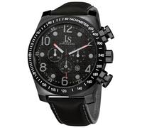 Joshua&Sons Men's Obsidian Valor 52mm Chronograph Quartz in Black Joshua&Sons Black One Size