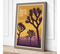 Joshua Tree at Dusk Vintage Canvas Wall Art Print 36x24 Inch (91 x 61 cm)