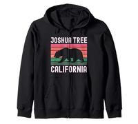 Joshua Tree California Desert Vintage Retro Mojave Camping Zip Hoodie