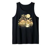 Joshua Tree Desert Moon Reflection Landscape Tank Top