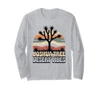 Joshua Tree Desert Vibes Sunset Landscape Art Long Sleeve T-Shirt