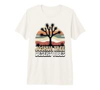 Joshua Tree Desert Vibes Sunset Landscape Art Premium T-Shirt