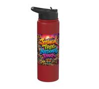 Joshua Tree National Park California CA, Graffiti Art Stainless Steel Insulated Water Bottle