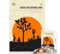 Joshua Tree National Park Jigsaw for Adults1000 Pieces Strengthen Mind Clarity And Sharpness Calm Serene Leisure Activity (50x75cm)