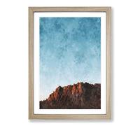 Joshua Tree National Park Painting Framed Print | A2 Oak Framed Wall Art | Ready to Hang | Modern Floral Picture | Living Room Bedroom Lounge Office