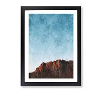 Joshua Tree National Park Painting Modern Framed Print | A4 Black Framed Wall Art | Ready to Hang | Modern Floral Picture | Living Room Bedroom Lounge Office