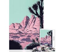 Joshua Tree Park National 1000 Piece Jigsaws Gifts for Women Men Stress Reliever Home Decoration Toys for And from 14 Years And over (38x52cm)