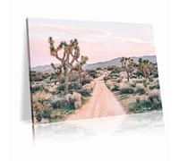 Joshua Tree Poster - Desert Wall Art National Park Print for Living Room Home Decor(L18"xW12"-Metal-Framed)
