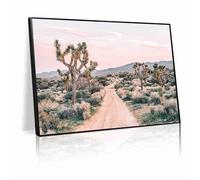 Joshua Tree Poster - Desert Wall Art National Park Print for Living Room Home Decor(L24"xW16"-CANVAS)