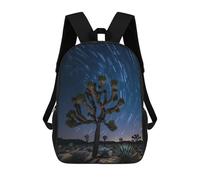 Joshua Tree Starry Night Backpack, 3D Printed School Bag, School Lunch Bag, Travel Backpack, Friends Backpack, School Backpack for Girls And Boys 17inch
