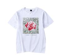 Josiah Queen Garden in Manhattan Merch T-Shirt Short-Sleeved Unisex Fashion Casual Summer Stylish Design Tee (White,XXS)