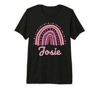 Josie Name Personalized Funny Women Pink Rainbow Josie Premium T-Shirt