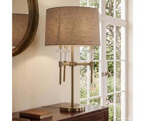 Josie Table Lamp - Round - Brushed Gold - Metal