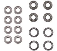 Joskeijky 16Pcs Ball Bearing Kit for TT02 TT-02 TT02D TT-02D 1/10 RC Car Upgrade Parts Accessories