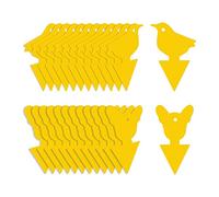 Joskeijky 24 Pcs Sticky Traps for Fruit Fly,Whitefly, Gnat,Mosquito and Bug,Sticky Insect Catcher Traps for Indoor/Outdoor