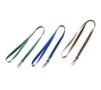 Joskeijky 3 Pcs Blue Green Coffee Color Key Card Holder Neck Lanyard 16.1 inchlong