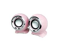 Joskeijky Computer Speakers for PC Laptop Speakers USB 3.5mm Wired Music Play HIFI Stereo with Microphone for TablePC Laptop,Pink