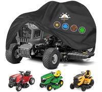 JosMega Riding Lawn Mower Cover | 800D Heavy Duty Oxford | Double Needle Stitching | PU Waterproof | Back Seam Tape | Outdoor Windproof | Adjustable Webbing Buckle | Bottom Elastic Band | (Riding)