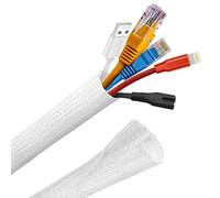 Josnown Cable Tidy Sleeve, 3m / 10m Cable Management Protector Split