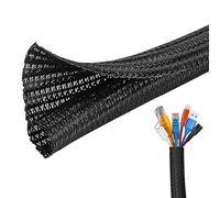 Josnown Cable Tidy Sleeve, 3m / 10m Cable Management Protector Split