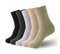 Josnown Men's Cotton Socks, 5/10 Pairs Basic Crew Socks