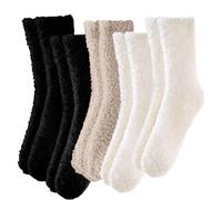 Josnown Womens Thermal Socks, 5 Pairs Winter Thicken Warm Wool Cozy Ladies Boot Socks for Hiking Walking Casual, UK 4-8
