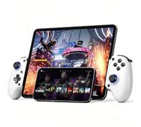 Joso Mobile Gaming Controller for iPhone/iPad/Tablet, Android Wireless Controller Support Phone Case, Play Cloud Games/PS Remote Play/COD/Genshin Impact & More - White
