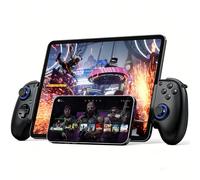 Joso Mobile Gaming Controller for iPhone/iPad/Tablet, Android Wireless Controller Support Phone Case, Play Cloud Games/PS Remote Play/COD/Genshin Impact & More - Black