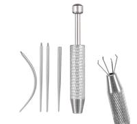 Josojoou 5PCS Piercing Ball Grabbing Tool, Stainless Steel Piercing Taper Replacement Tool, 20G, 18G, 16G, Suitable for Ears, Nose, Belly Button, Lips, Eyebrows, Tongue