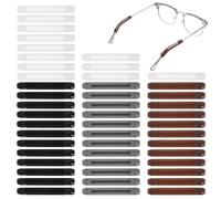 Josojoou Anti-Slip Glasses Retainers - 24 Pairs Silicone Eyeglass Ear Grips & Temple Tips - No-Slip Comfort for Reading, Sunglasses & Sports (4 Colours) - Stop Glasses Slipping While Running, Working